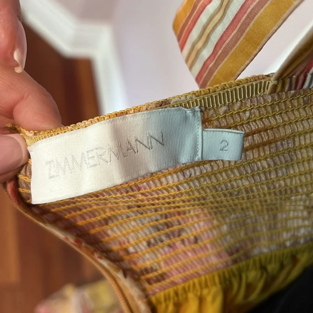 Zimmerman🌺 The Pattie Midi Dress in Bright Florals. Zimm Sz. 2= US 6/8 - Picture 9 of 13